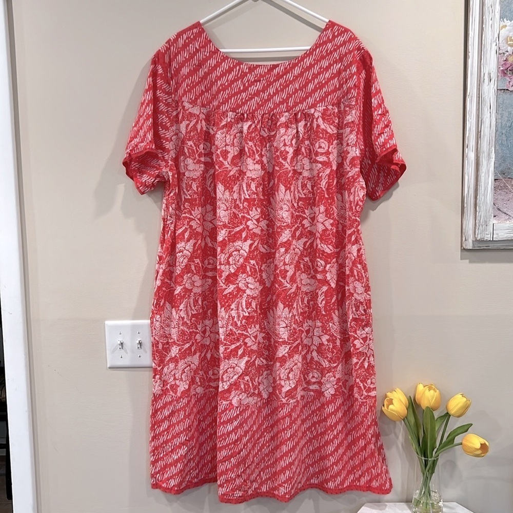 🔥La Cera Red and White Floral Dress🔥